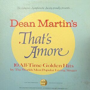 Dean Martin That's Amore 10 All-time Golden Hits LP VTG Vinyl Album Record 1973